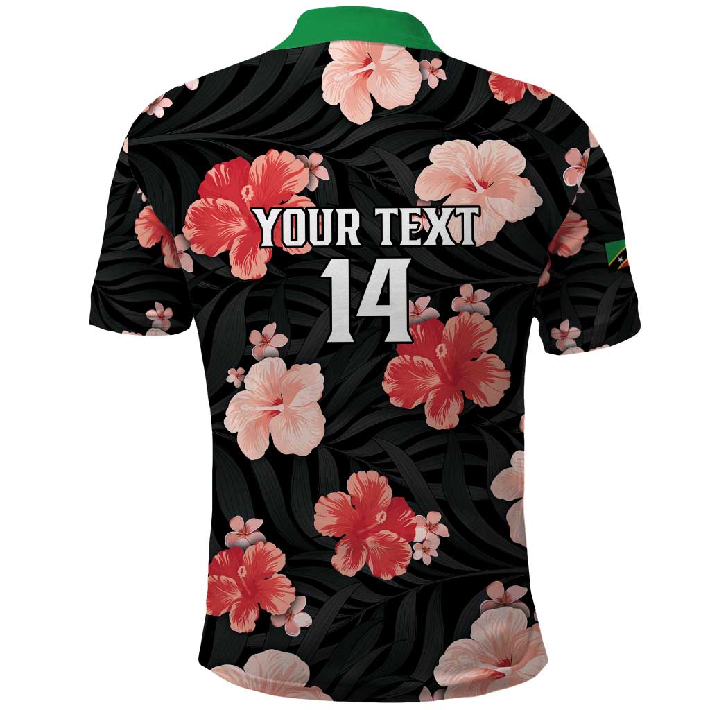 Custom Saint Kitts and Nevis Cricket Polo Shirt 2025 Go Patriots Tropical Style LT14