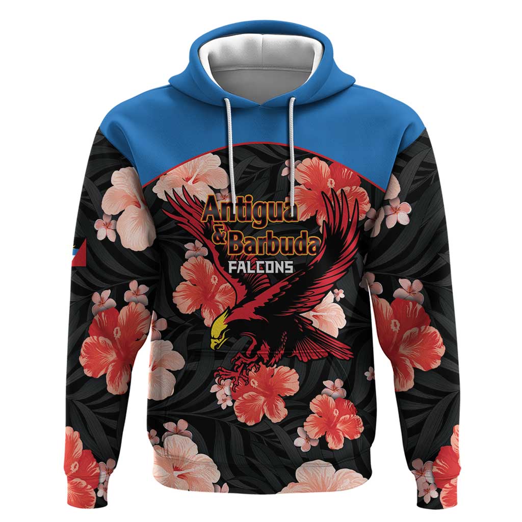 Custom Antigua and Barbuda Cricket Hoodie 2025 Go Falcons Tropical Style LT14