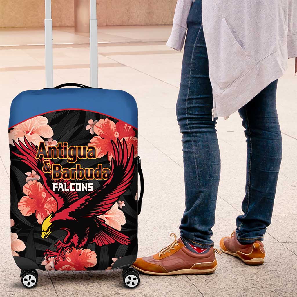 Antigua and Barbuda Cricket Luggage Cover 2025 Go Falcons Tropical Style LT14