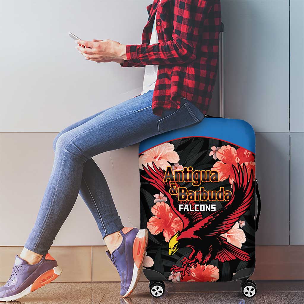 Antigua and Barbuda Cricket Luggage Cover 2025 Go Falcons Tropical Style LT14