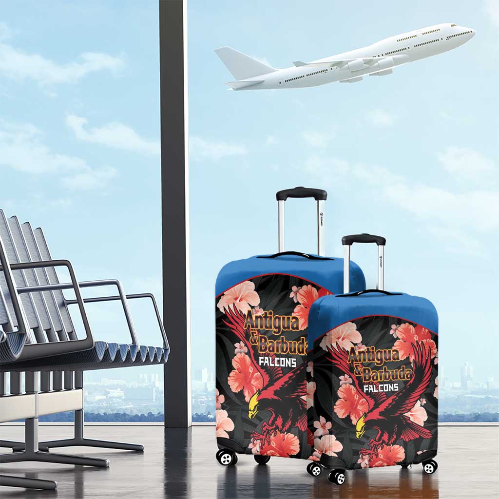 Antigua and Barbuda Cricket Luggage Cover 2025 Go Falcons Tropical Style LT14