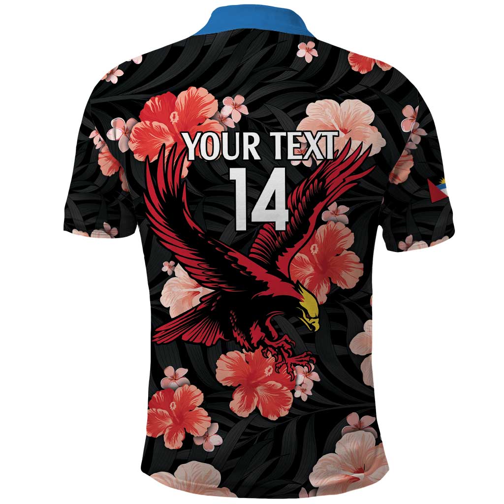 Custom Antigua and Barbuda Cricket Polo Shirt 2025 Go Falcons Tropical Style LT14