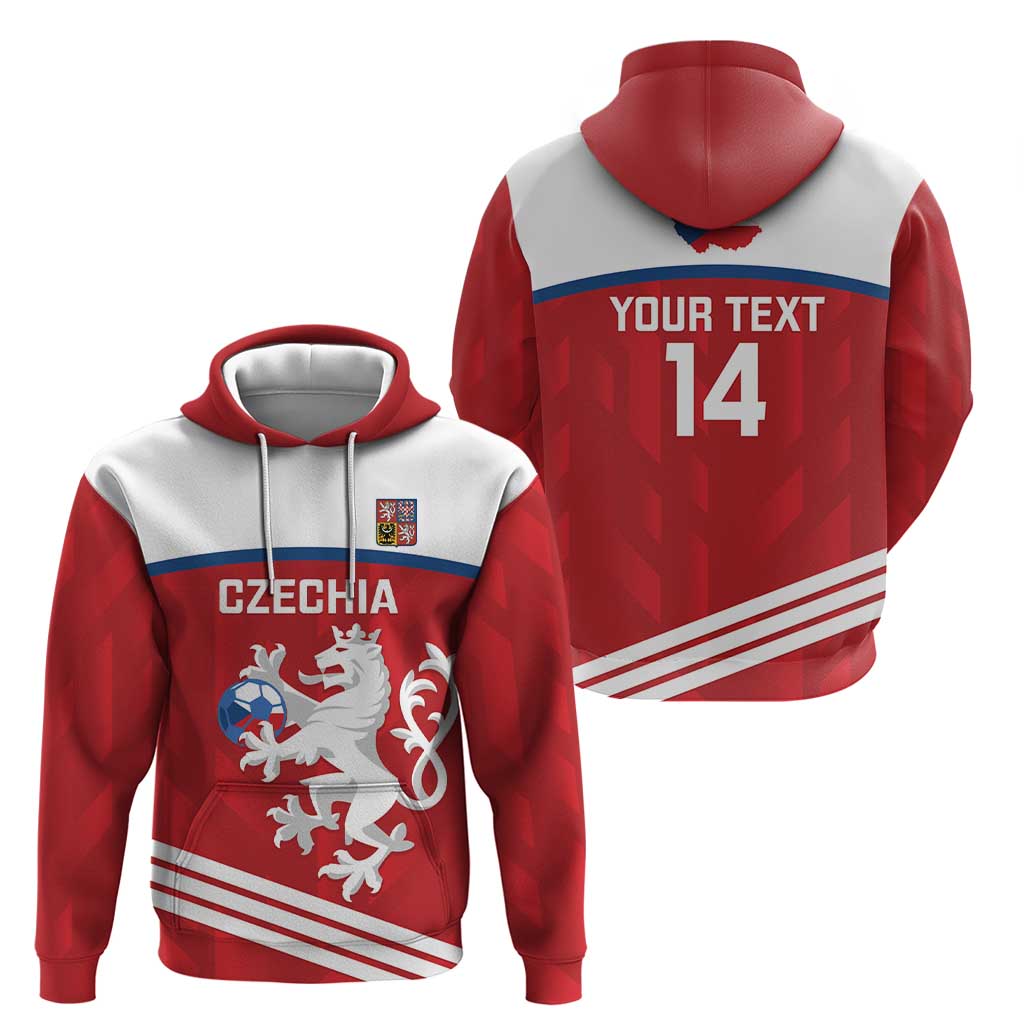 Custom Czech Republic Football Hoodie Go Czechia - Sporty Style LT14