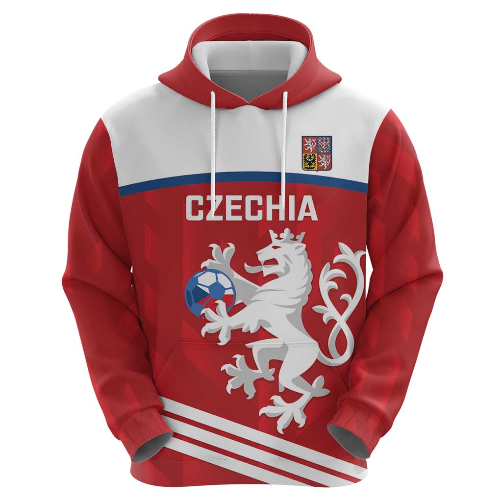 Custom Czech Republic Football Hoodie Go Czechia - Sporty Style LT14