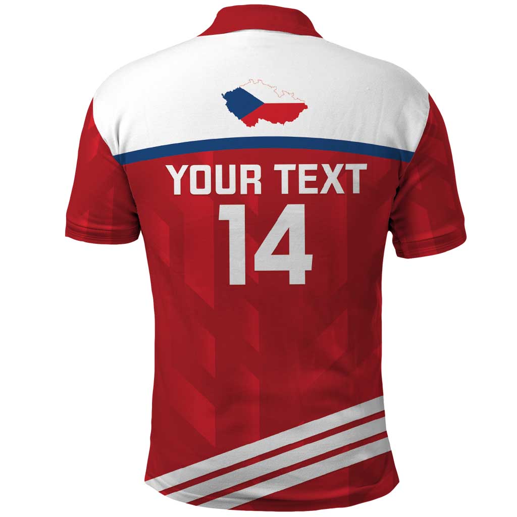 Custom Czech Republic Football Polo Shirt Go Czechia - Sporty Style LT14