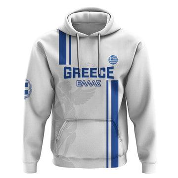 Custom Greece Football Hoodie Go Ethniki - Sporty Style LT14