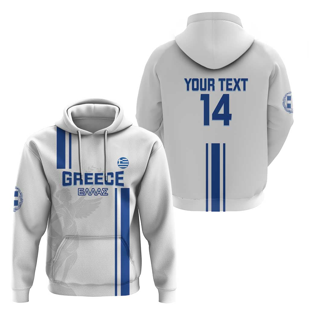 Custom Greece Football Hoodie Go Ethniki - Sporty Style LT14