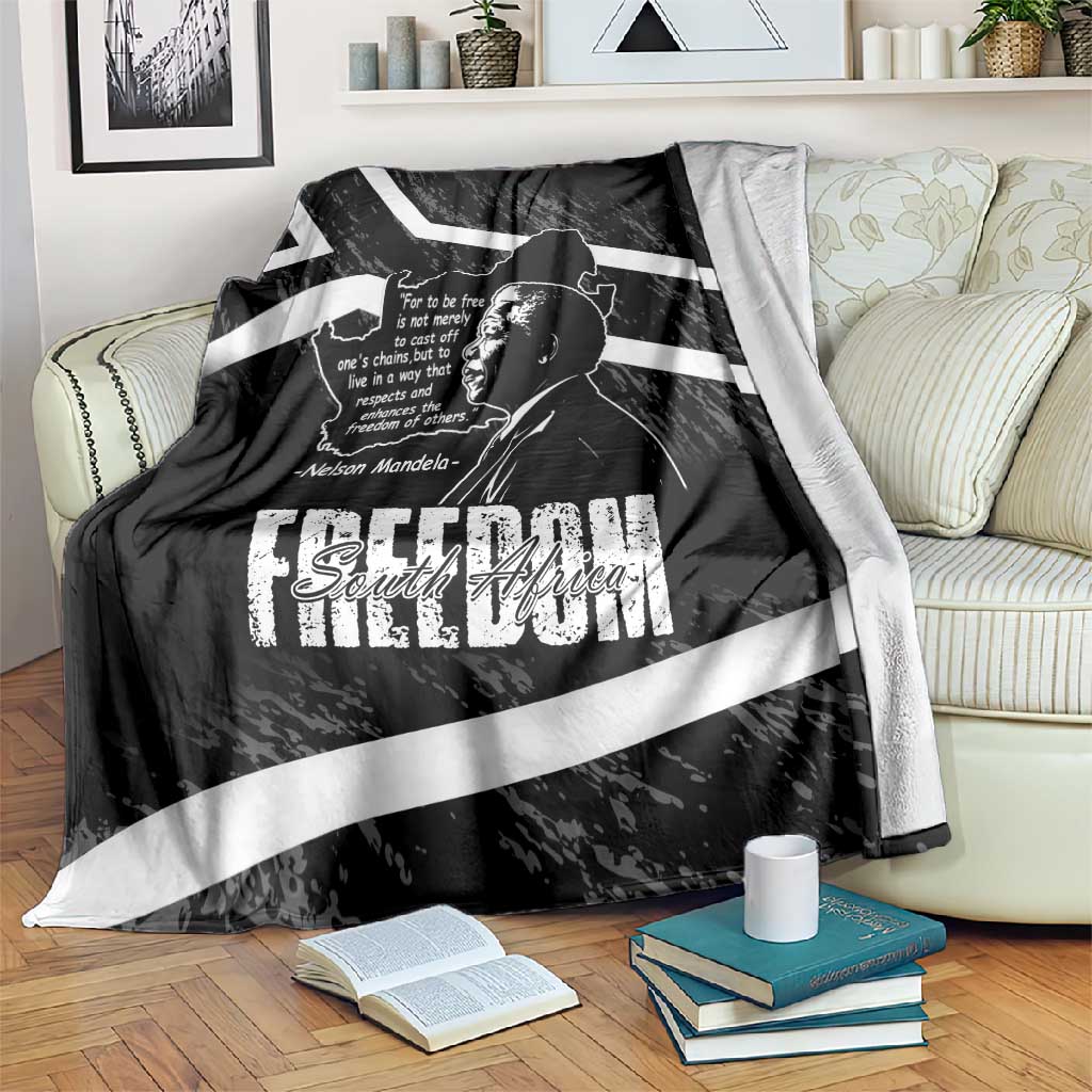 South Africa Freedom Day Blanket Nelson Mandela With Map LT14
