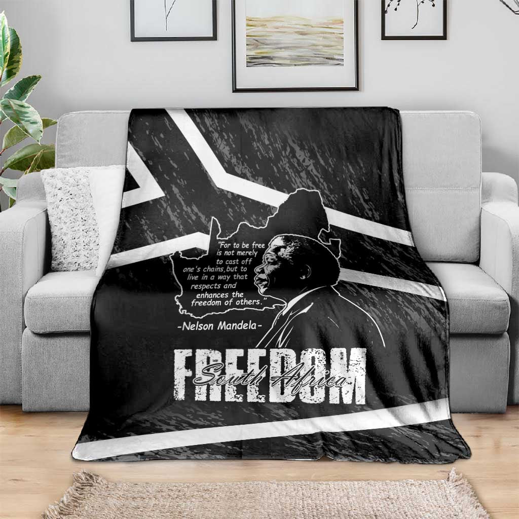 South Africa Freedom Day Blanket Nelson Mandela With Map LT14