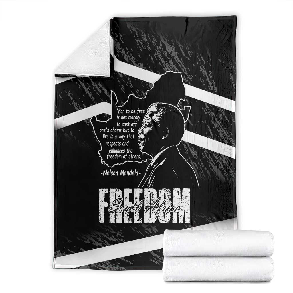 South Africa Freedom Day Blanket Nelson Mandela With Map LT14