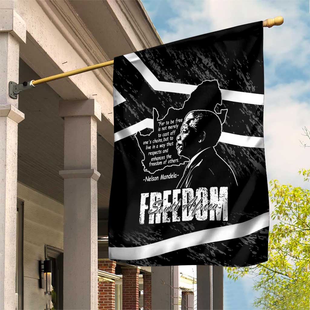 South Africa Freedom Day Garden Flag Nelson Mandela With Map LT14