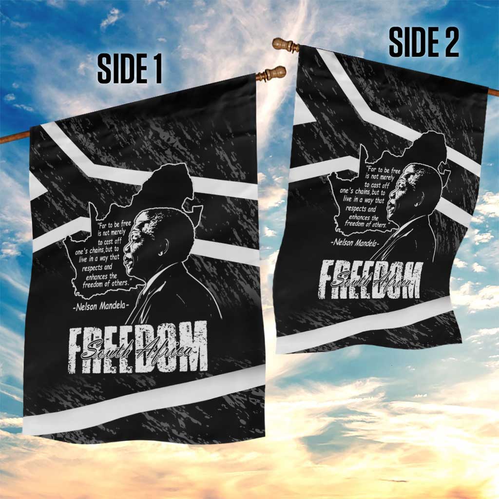 South Africa Freedom Day Garden Flag Nelson Mandela With Map LT14