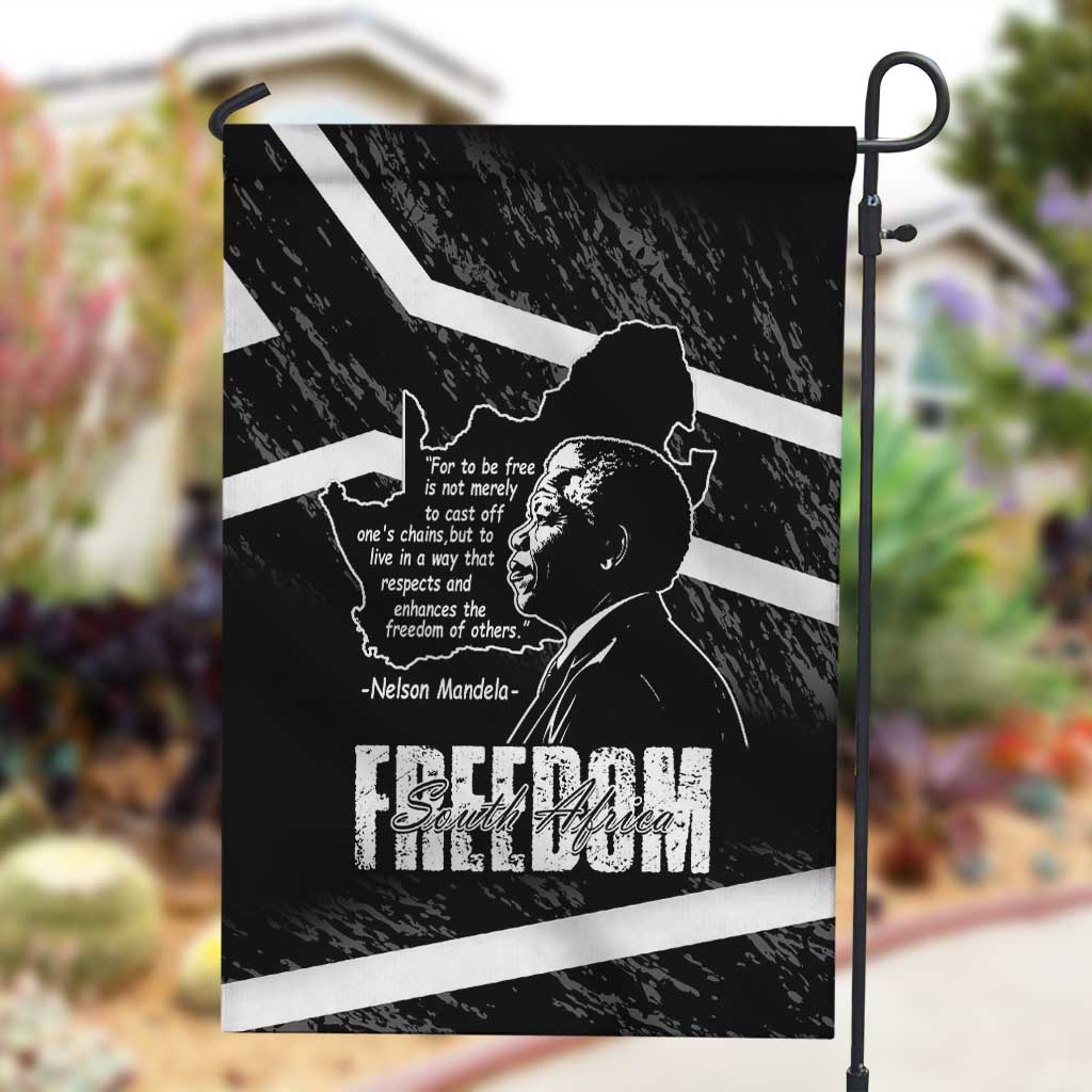 South Africa Freedom Day Garden Flag Nelson Mandela With Map LT14