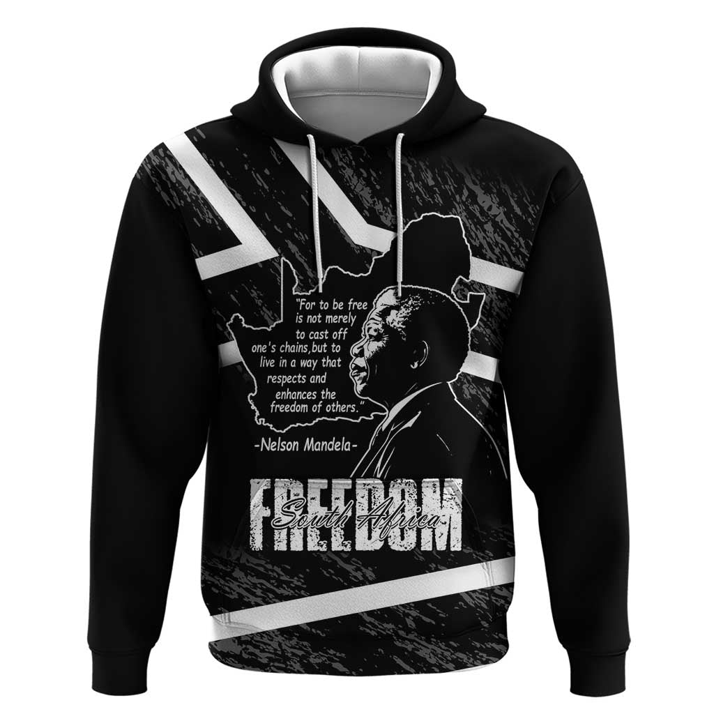 South Africa Freedom Day Hoodie Nelson Mandela With Map LT14
