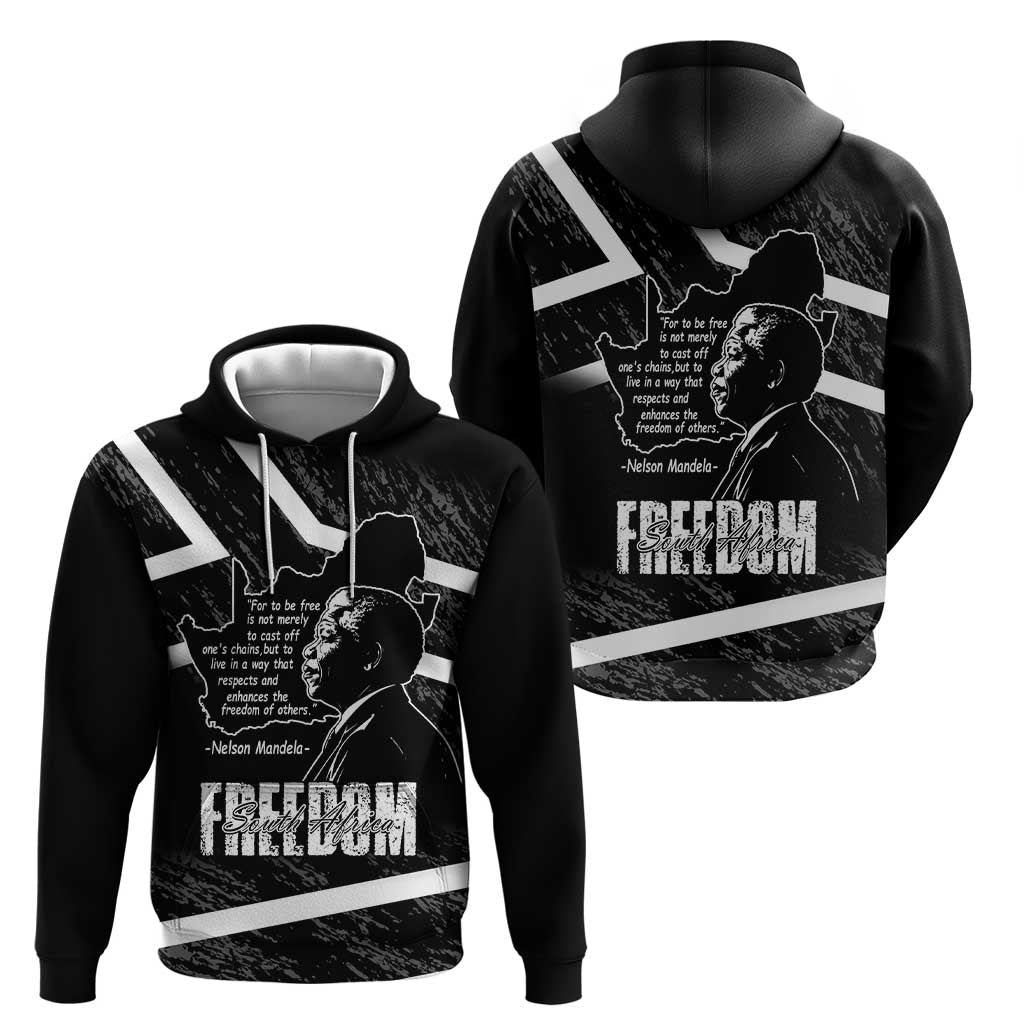 South Africa Freedom Day Hoodie Nelson Mandela With Map LT14