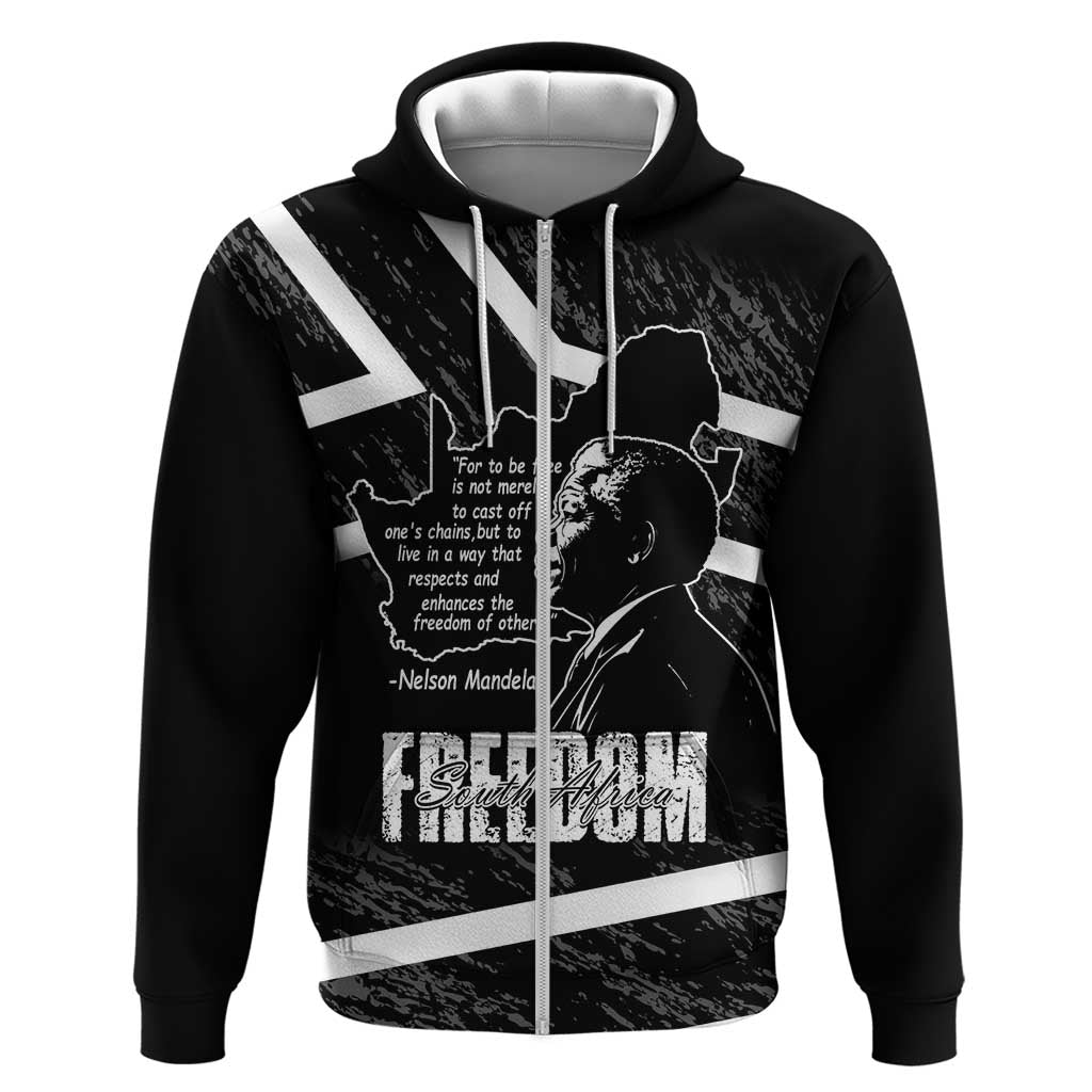 South Africa Freedom Day Hoodie Nelson Mandela With Map LT14