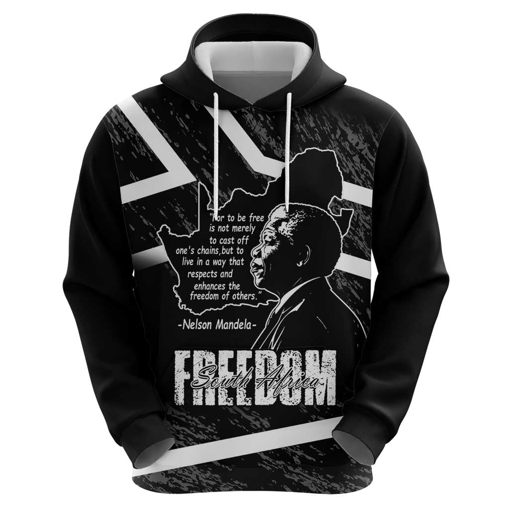 South Africa Freedom Day Hoodie Nelson Mandela With Map LT14