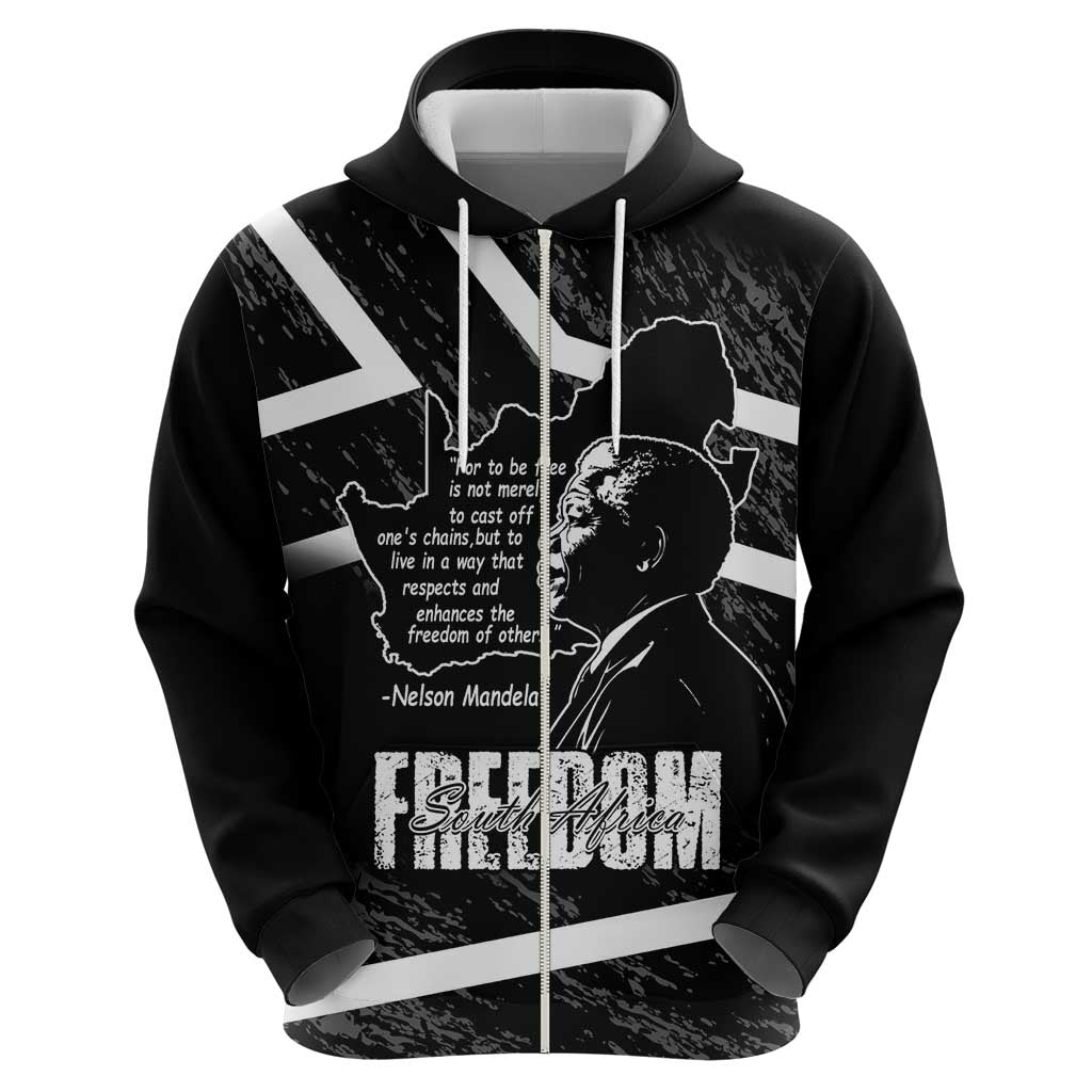 South Africa Freedom Day Hoodie Nelson Mandela With Map LT14