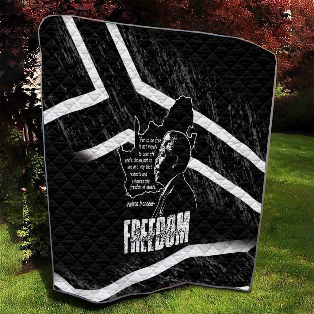 South Africa Freedom Day Quilt Nelson Mandela With Map LT14