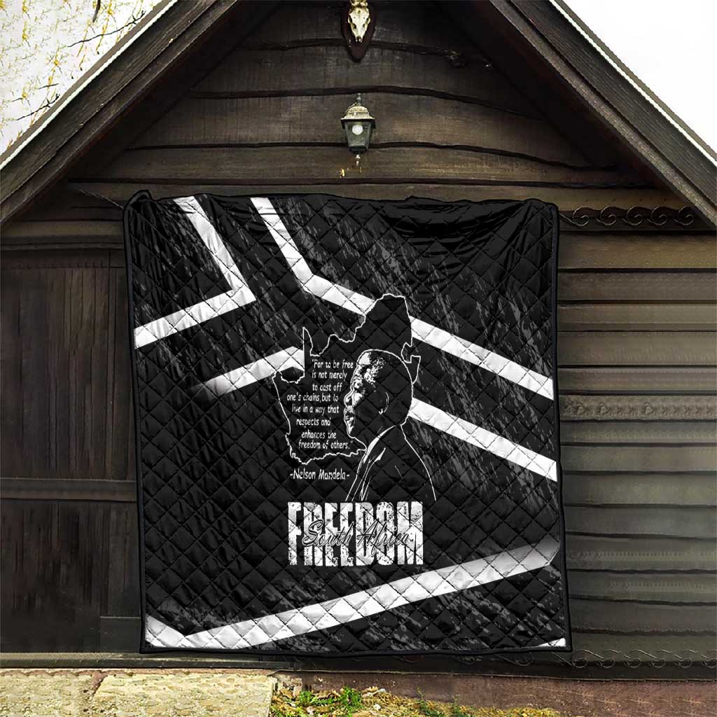 South Africa Freedom Day Quilt Nelson Mandela With Map LT14
