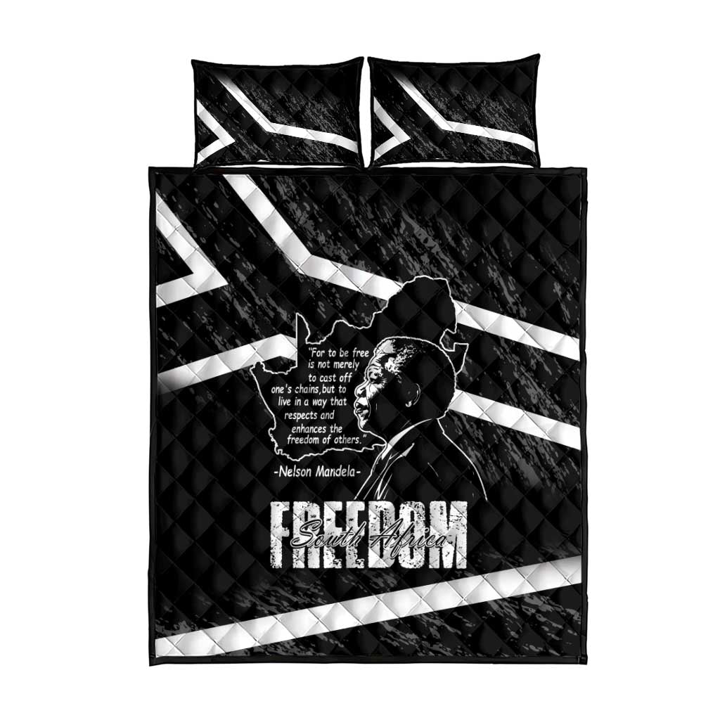 South Africa Freedom Day Quilt Bed Set Nelson Mandela With Map LT14