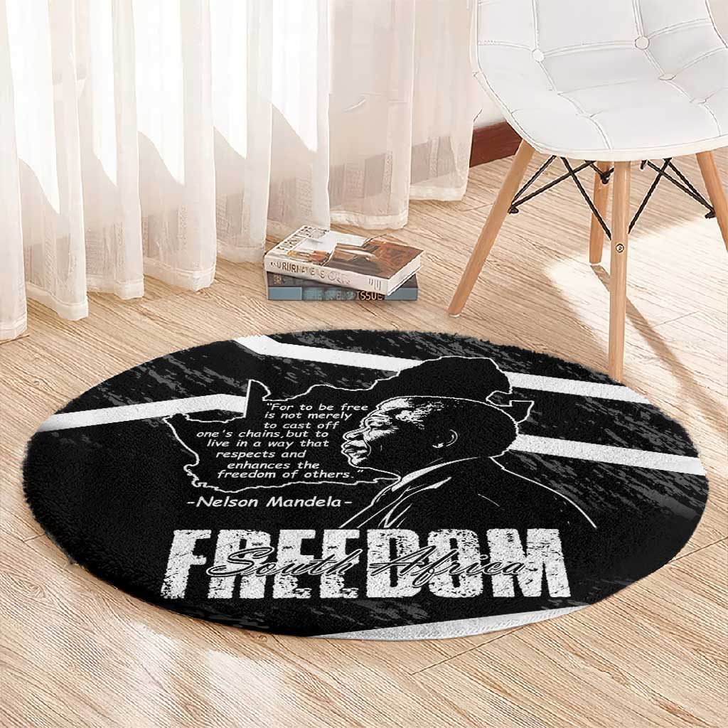 South Africa Freedom Day Round Carpet Nelson Mandela With Map LT14