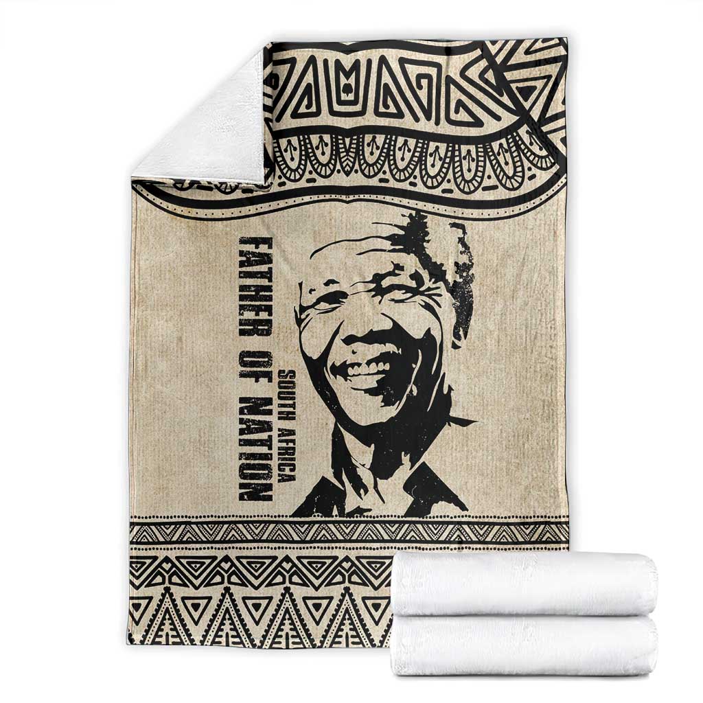 South Africa Nelson Mandela - Father Of Nation Blanket Vintage African Pattern LT14