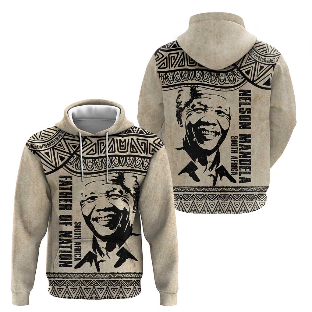 South Africa Nelson Mandela - Father Of Nation Hoodie Vintage African Pattern LT14