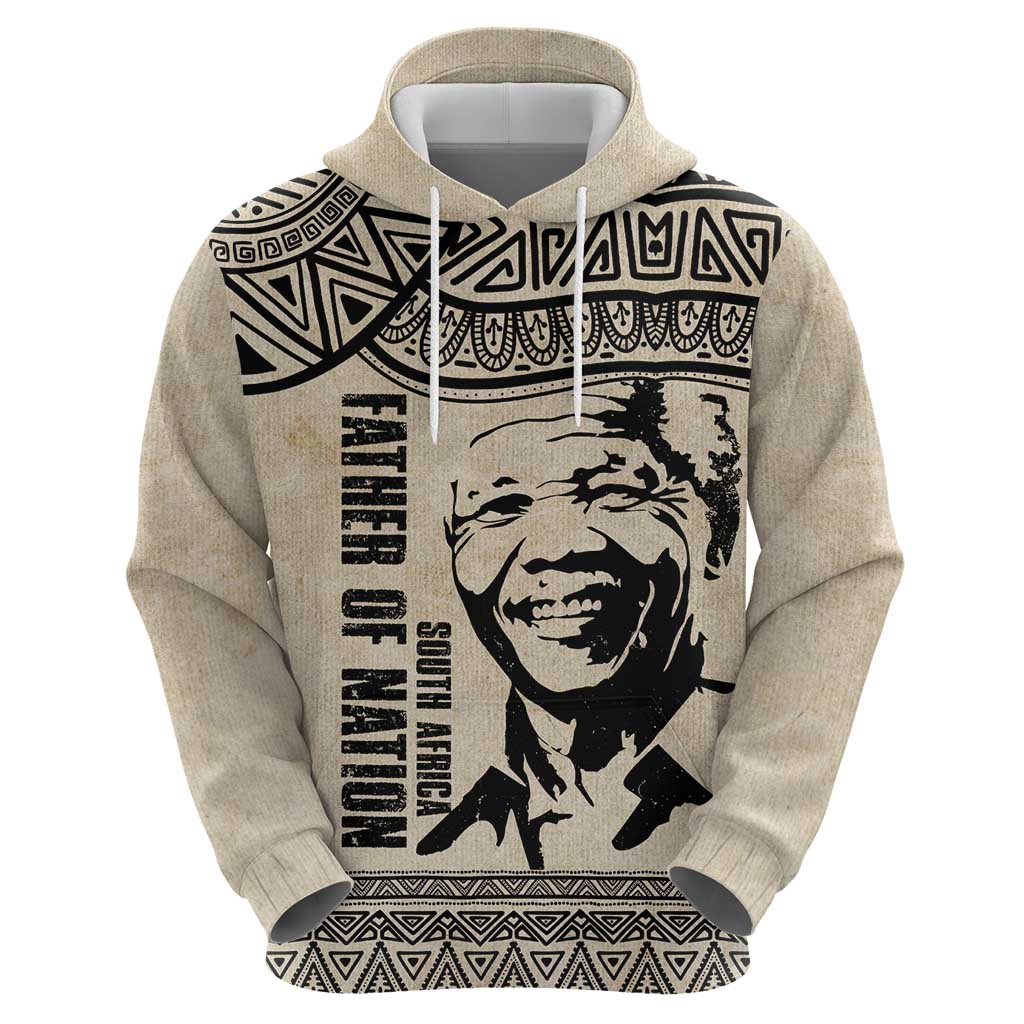 South Africa Nelson Mandela - Father Of Nation Hoodie Vintage African Pattern LT14