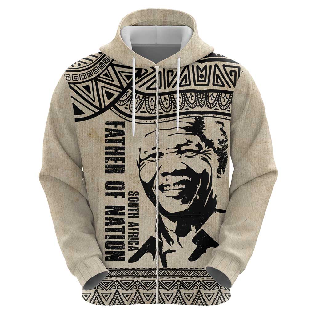 South Africa Nelson Mandela - Father Of Nation Hoodie Vintage African Pattern LT14