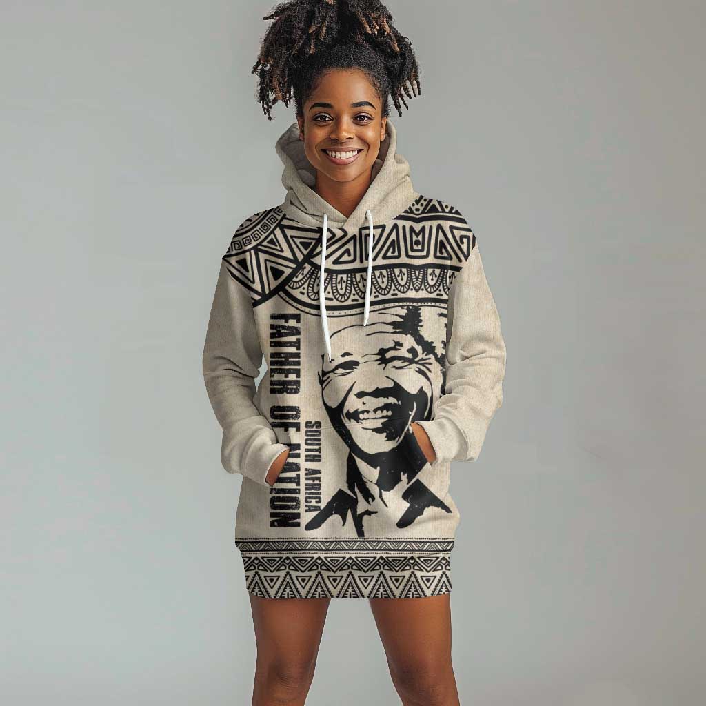 South Africa Nelson Mandela - Father Of Nation Hoodie Dress Vintage African Pattern LT14