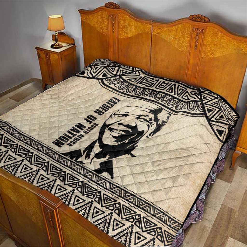 South Africa Nelson Mandela - Father Of Nation Quilt Vintage African Pattern LT14