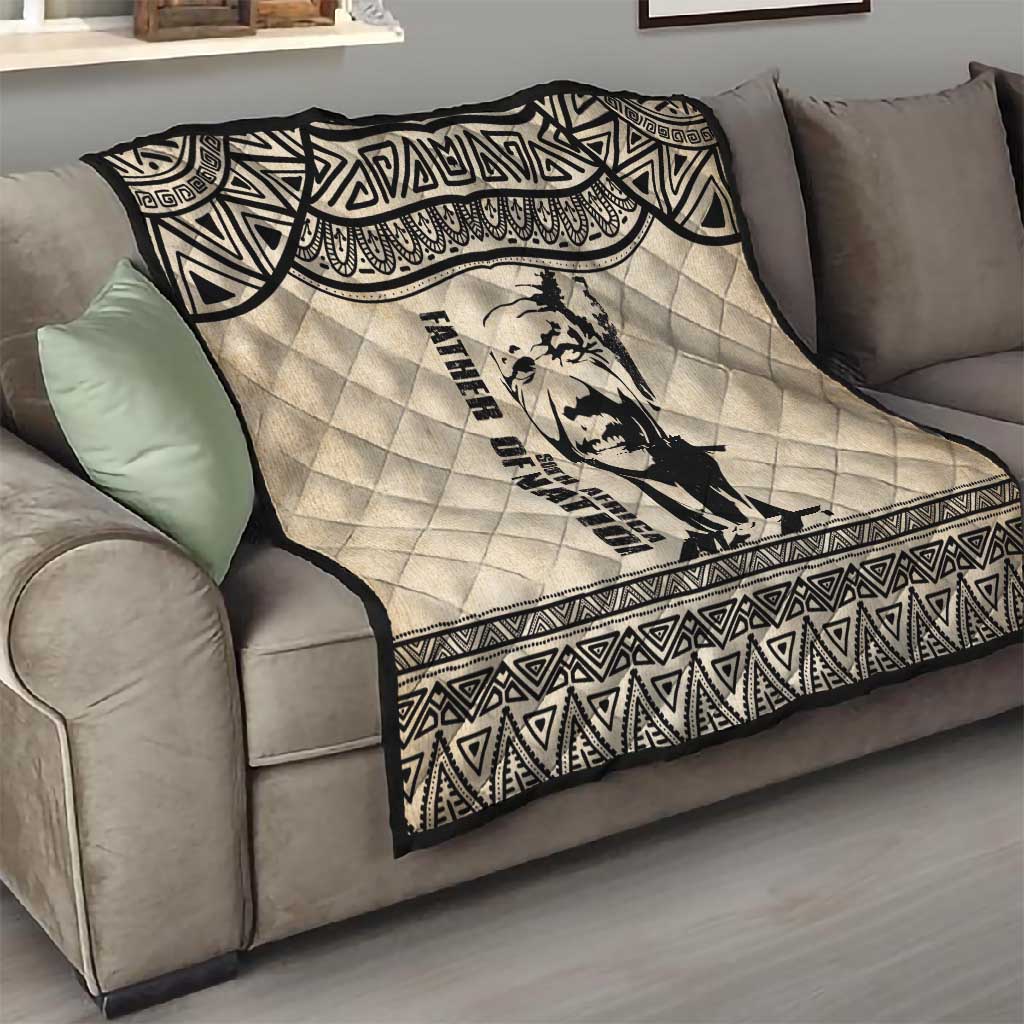South Africa Nelson Mandela - Father Of Nation Quilt Vintage African Pattern LT14