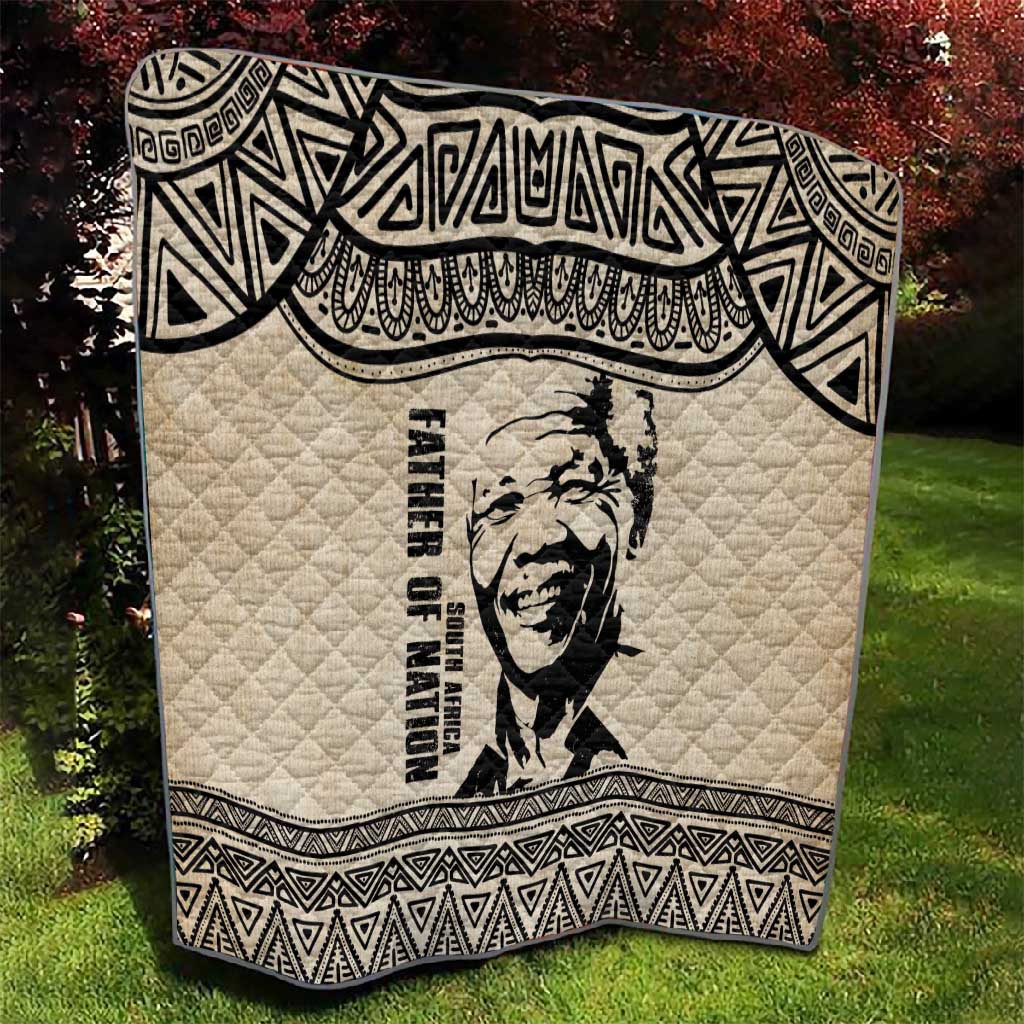 South Africa Nelson Mandela - Father Of Nation Quilt Vintage African Pattern LT14
