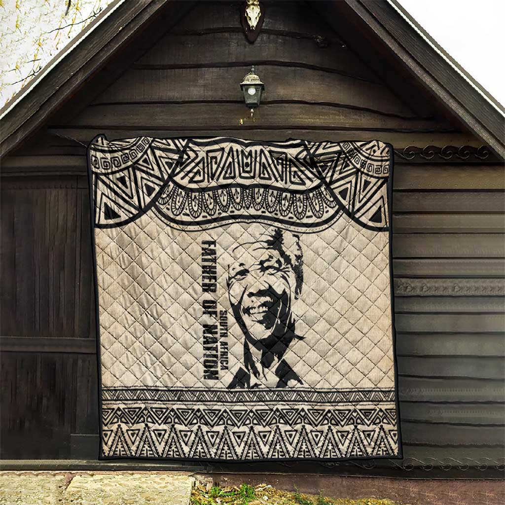 South Africa Nelson Mandela - Father Of Nation Quilt Vintage African Pattern LT14