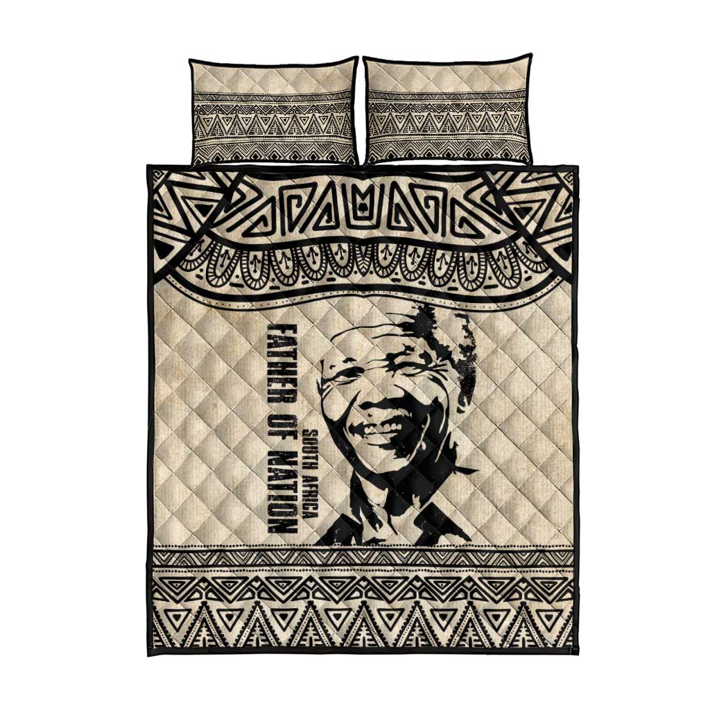 South Africa Nelson Mandela - Father Of Nation Quilt Bed Set Vintage African Pattern LT14