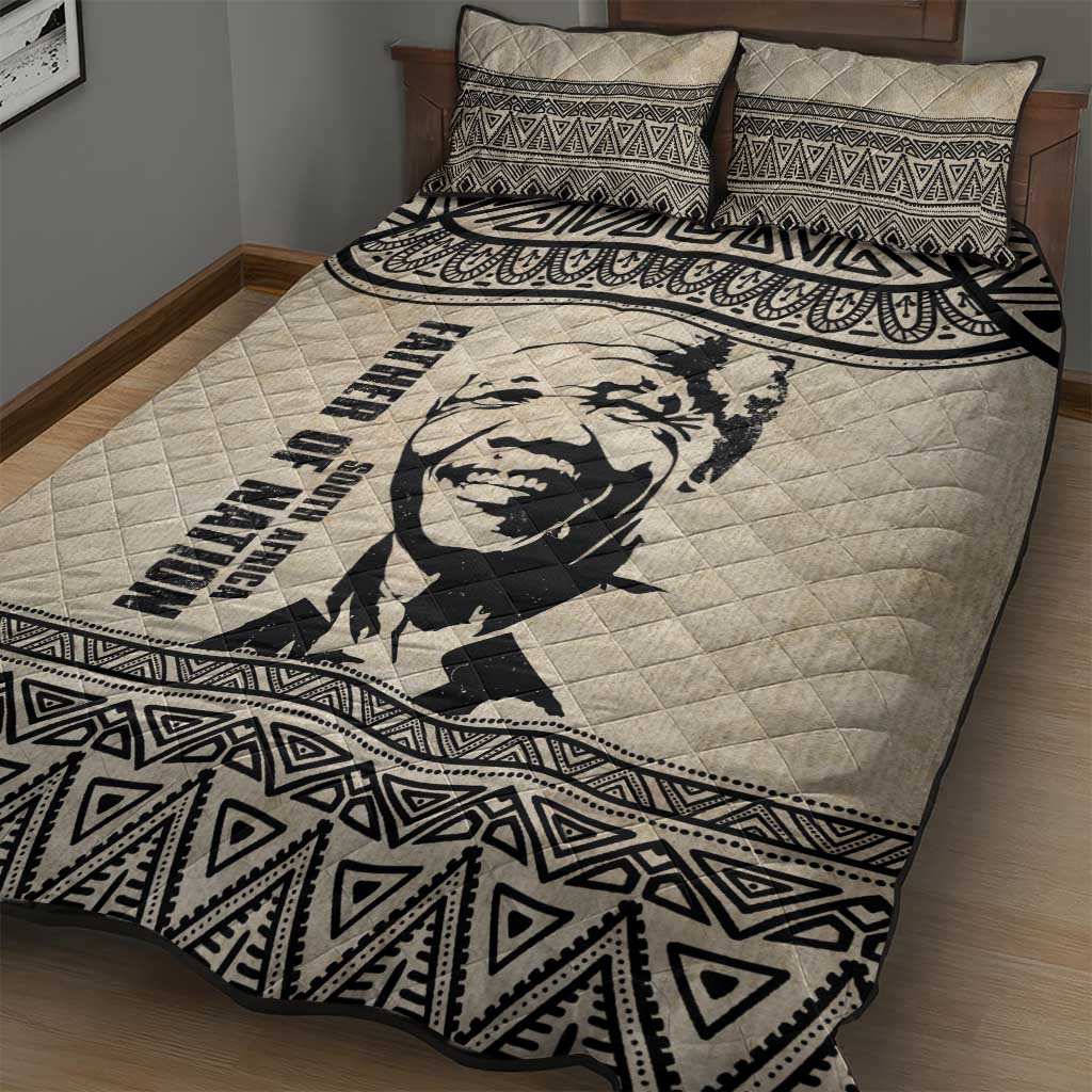 South Africa Nelson Mandela - Father Of Nation Quilt Bed Set Vintage African Pattern LT14