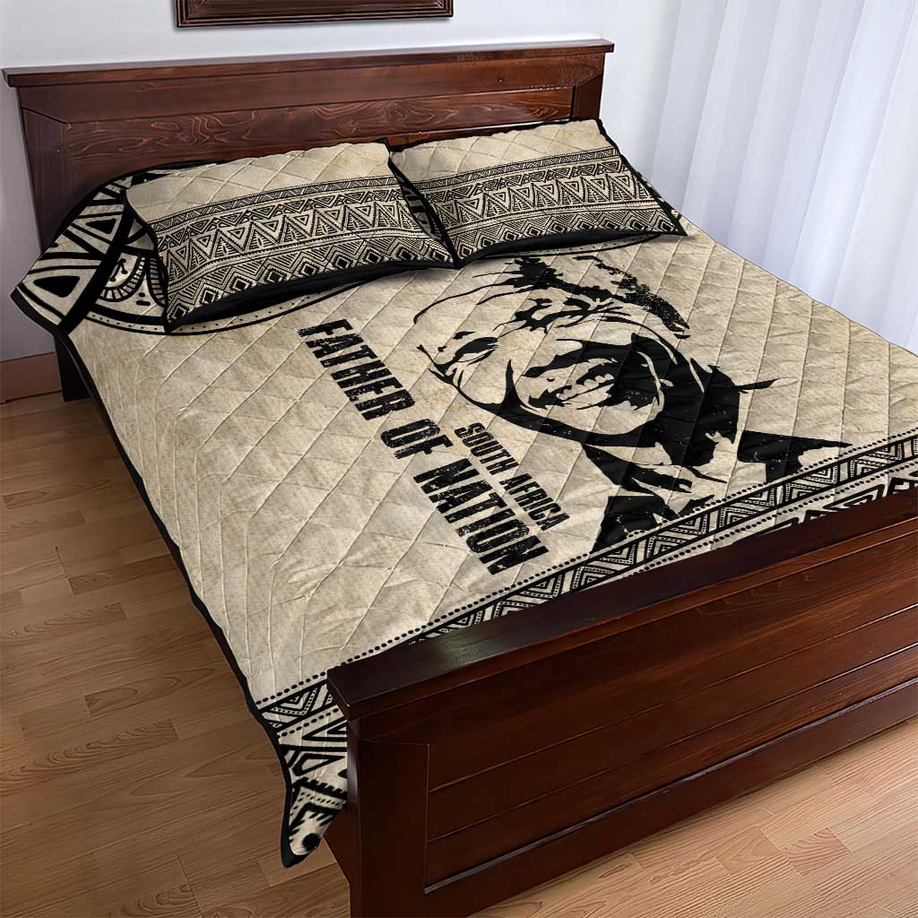 South Africa Nelson Mandela - Father Of Nation Quilt Bed Set Vintage African Pattern LT14