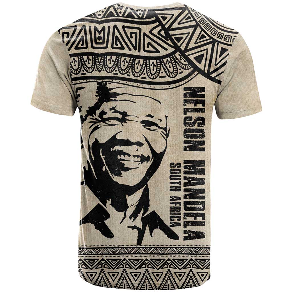 South Africa Nelson Mandela - Father Of Nation T shirt Vintage African Pattern LT14