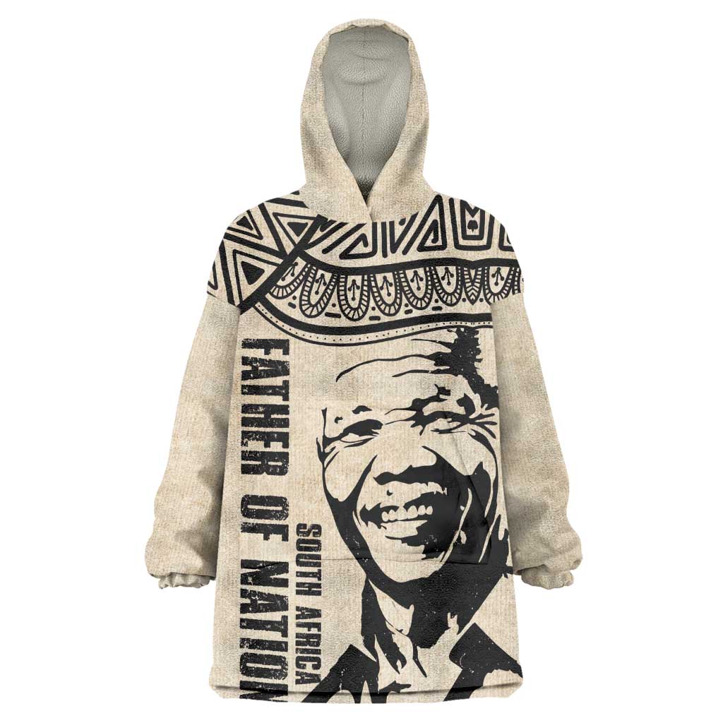 South Africa Nelson Mandela - Father Of Nation Wearable Blanket Hoodie Vintage African Pattern LT14