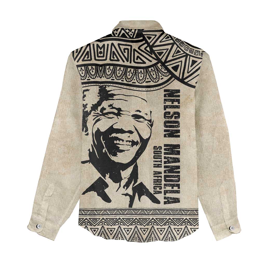South Africa Nelson Mandela - Father Of Nation Women Casual Shirt Vintage African Pattern LT14