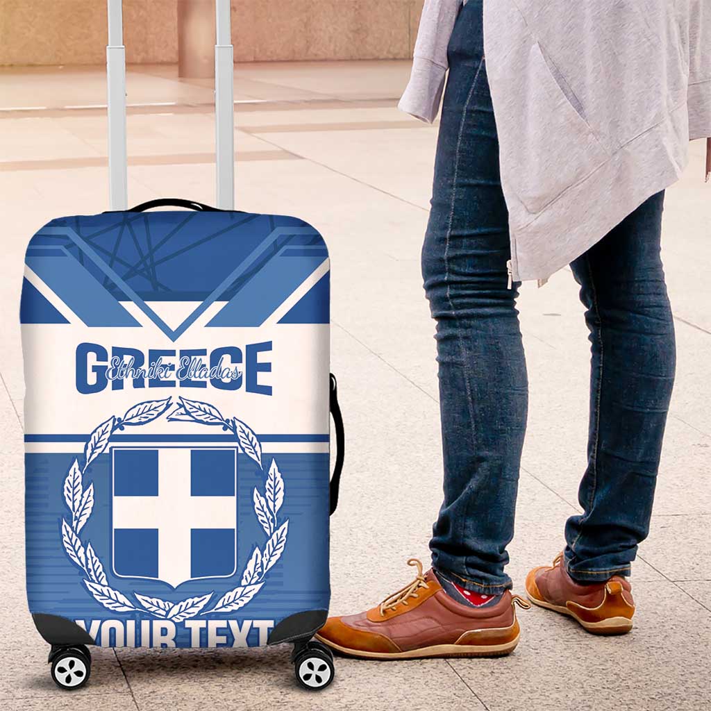 Custom Greece Football Luggage Cover Go Ethniki Coat Of Arms Style LT14