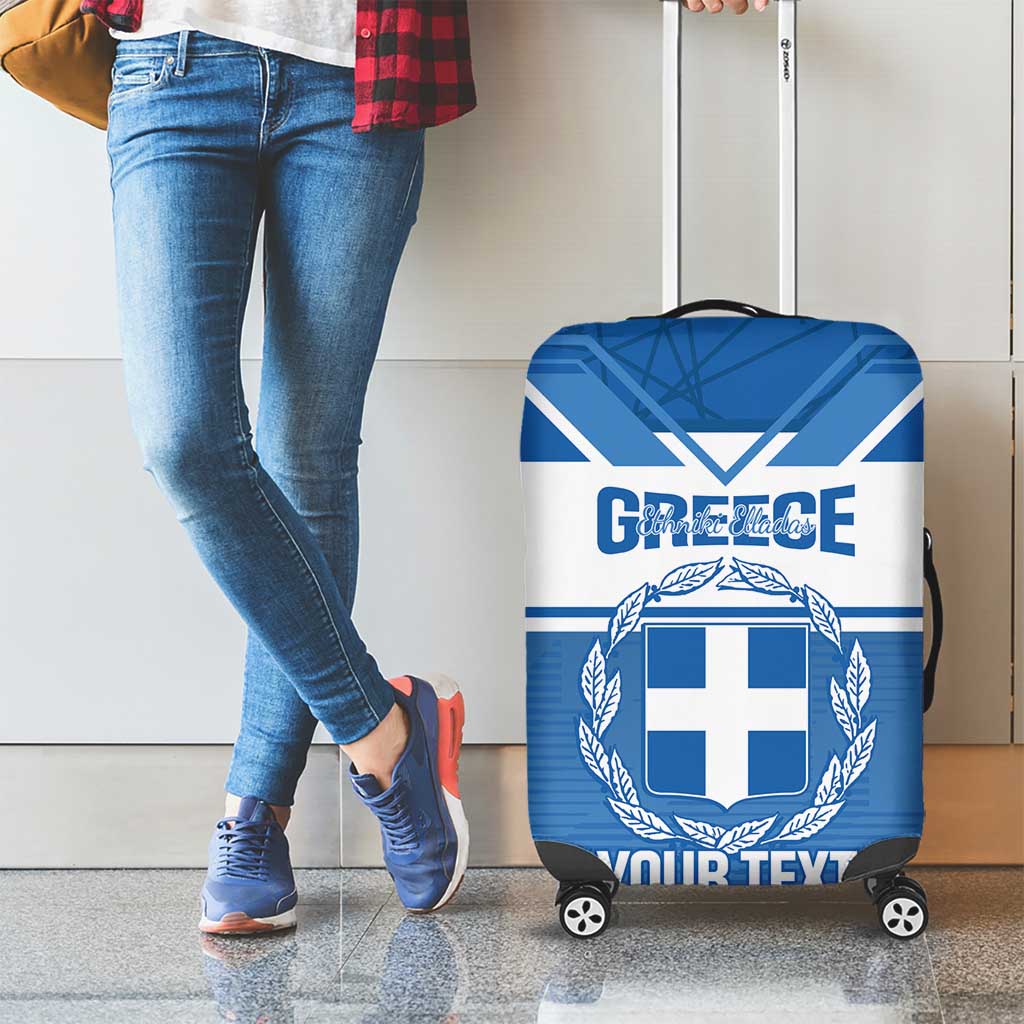 Custom Greece Football Luggage Cover Go Ethniki Coat Of Arms Style LT14
