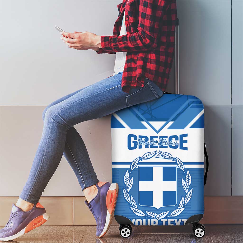 Custom Greece Football Luggage Cover Go Ethniki Coat Of Arms Style LT14