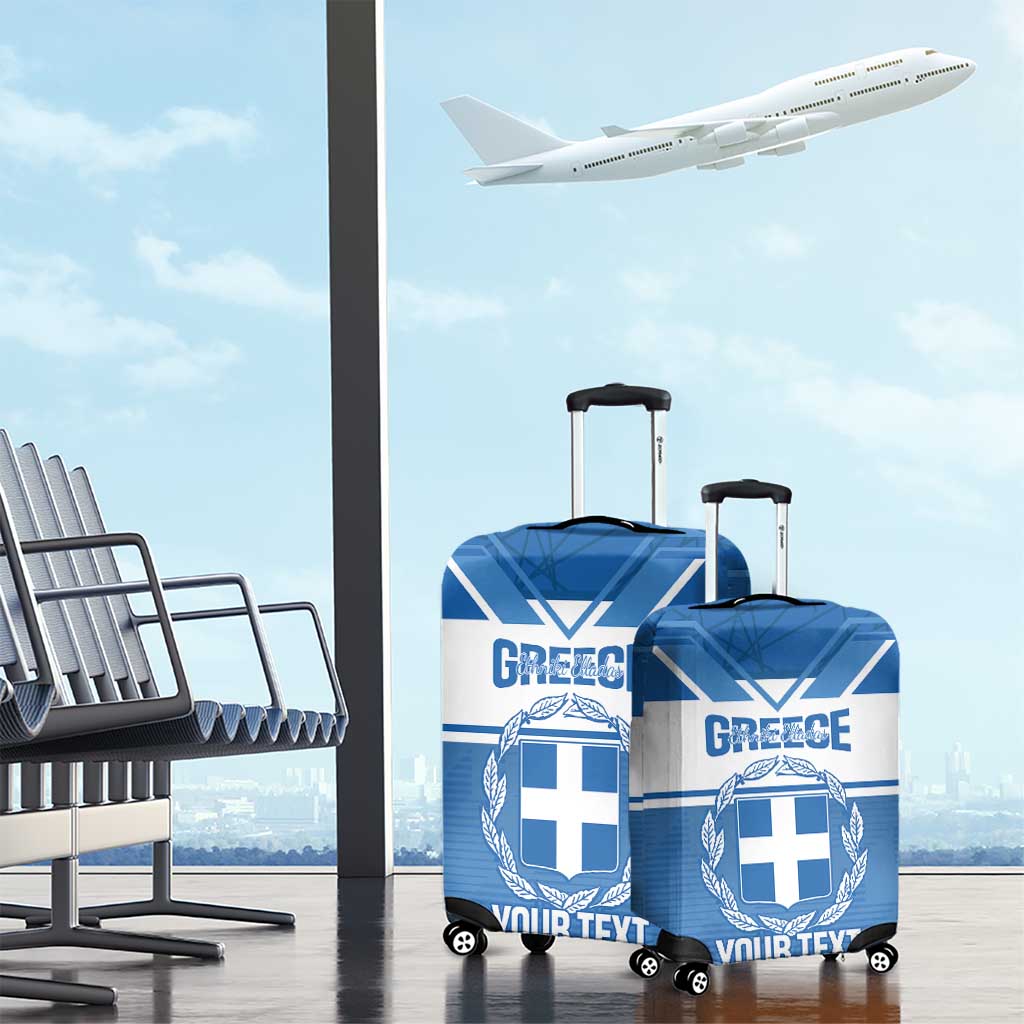 Custom Greece Football Luggage Cover Go Ethniki Coat Of Arms Style LT14