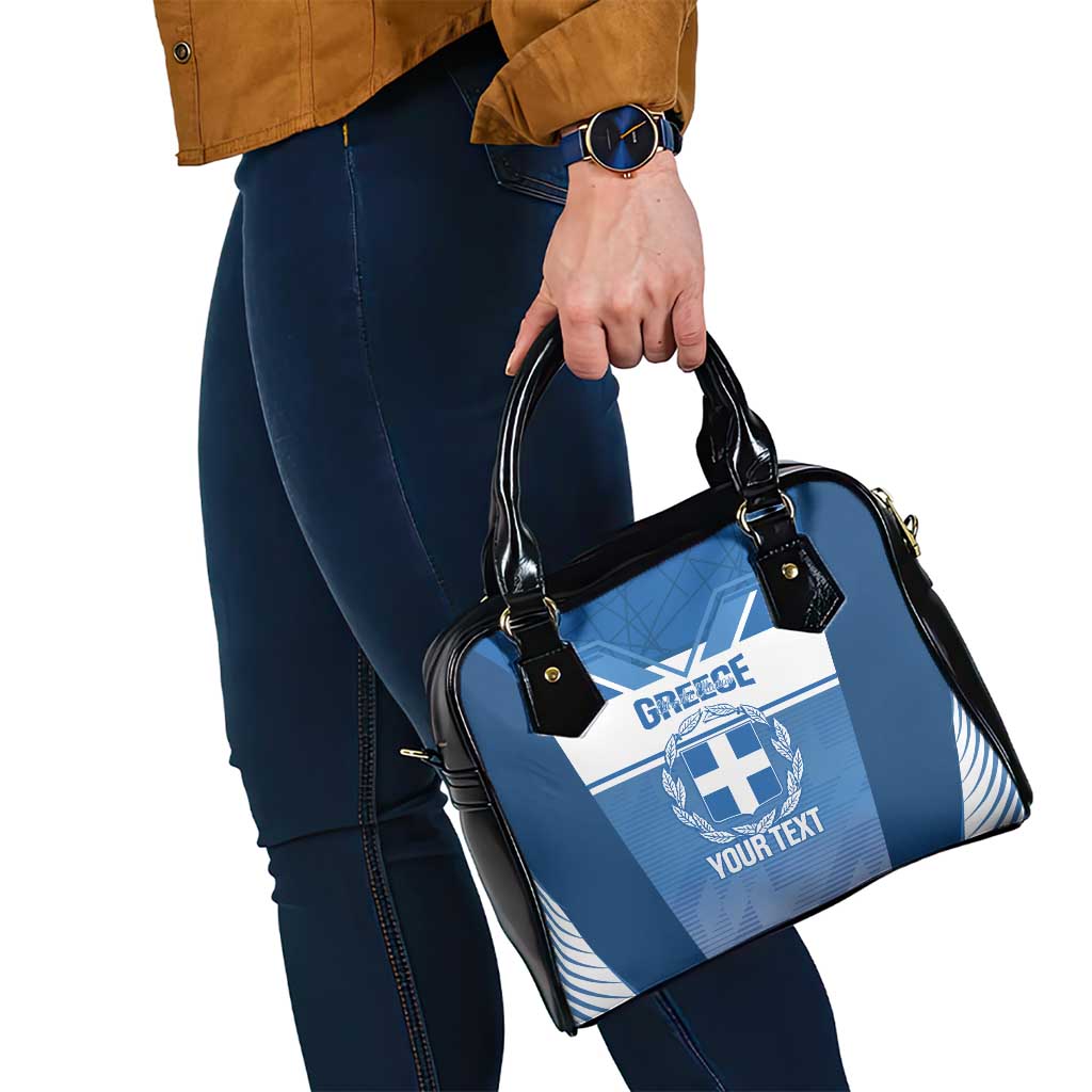 Custom Greece Football Shoulder Handbag Go Ethniki Coat Of Arms Style LT14