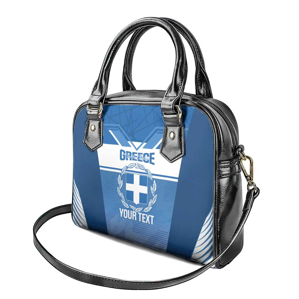 Custom Greece Football Shoulder Handbag Go Ethniki Coat Of Arms Style LT14