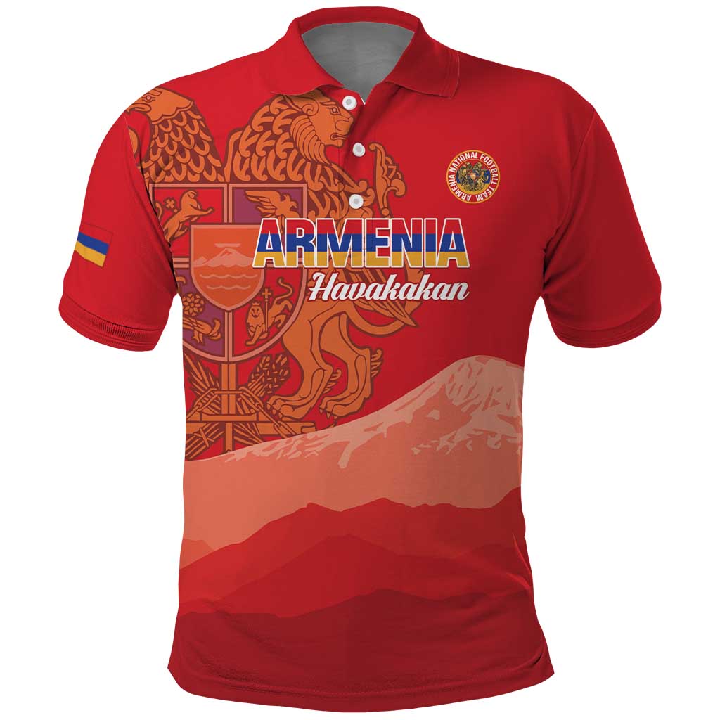 Custom Armenia Football Polo Shirt Come On Havakakan LT14