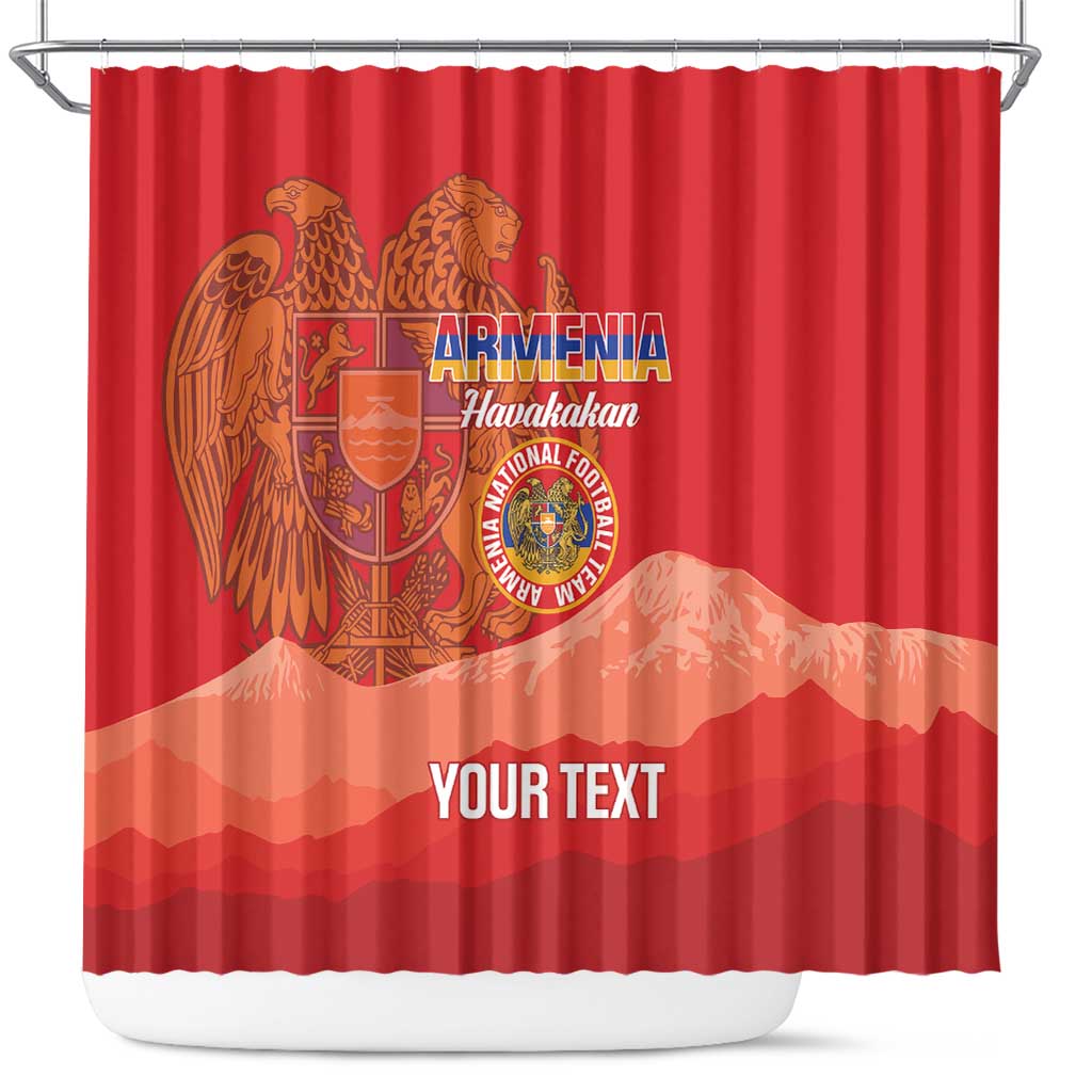 Custom Armenia Football Shower Curtain Come On Havakakan LT14