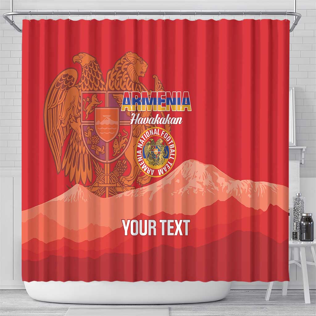 Custom Armenia Football Shower Curtain Come On Havakakan LT14